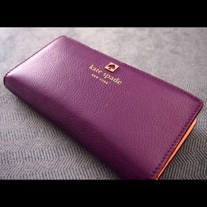 Kate spade Stacey wallet purple